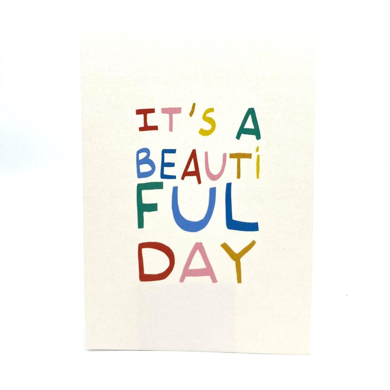 Carte postale "I'ts a beautiful day" + env