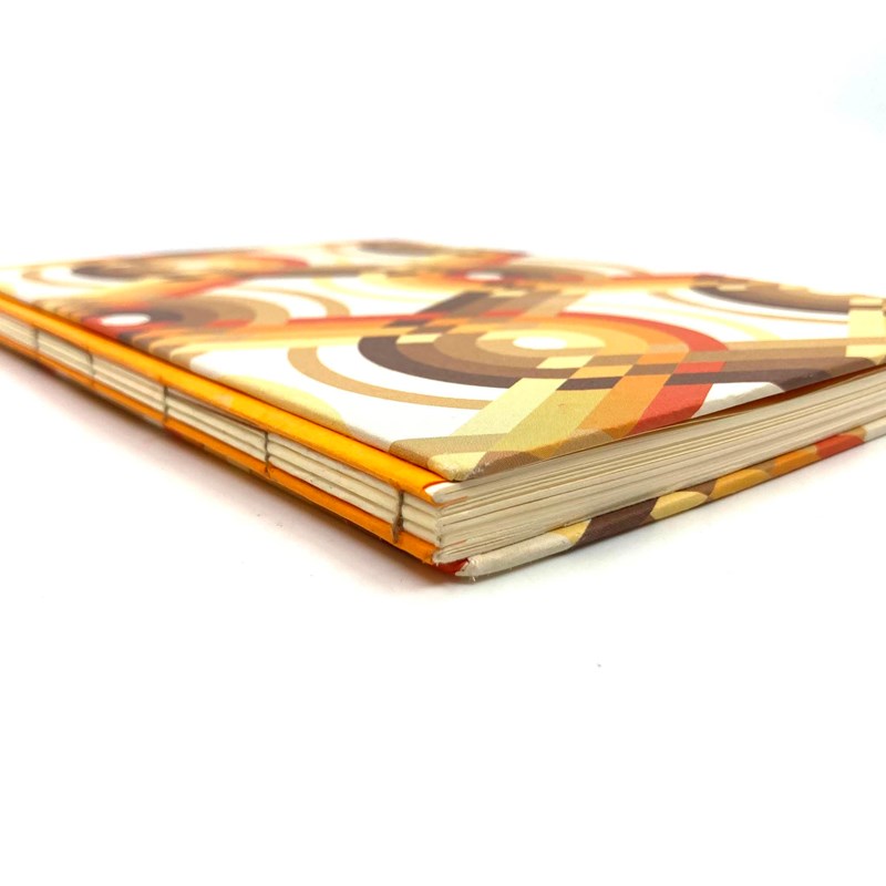 Carnet '70s - 15*21 cm - jaune orange