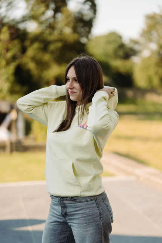 Sweat capuche coton bio - Lemon citrus