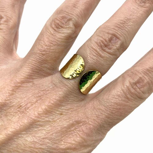 bague laiton martelé