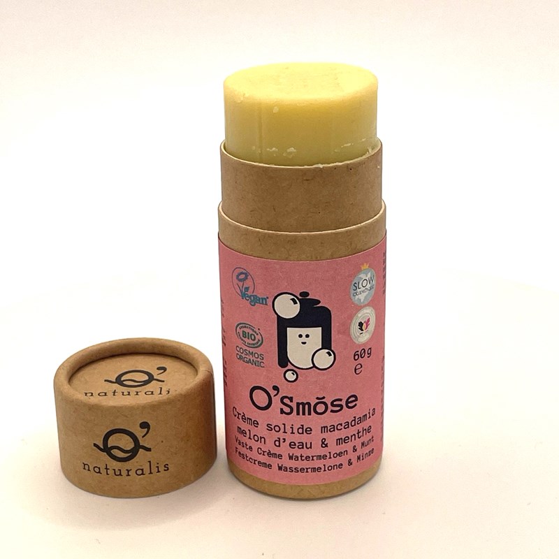 Crème solide macadamia, melon et menthe fraîche