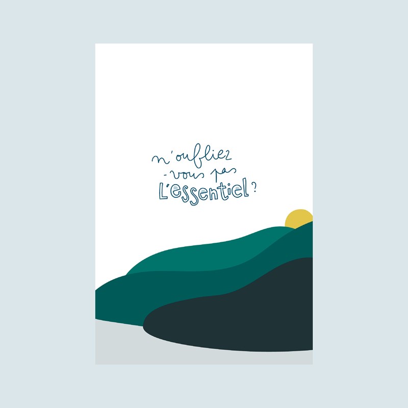 Carte "l'essentiel" + enveloppe