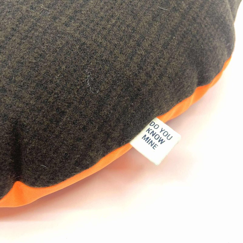 Le Coussin "Inspecteur Derrick" orange fluo