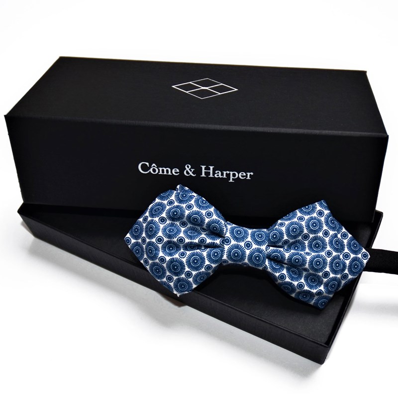 Noeud papillon Côme motif Blue sun