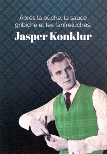 Carte de fin d'année - "Jasper Konklur" + enveloppe