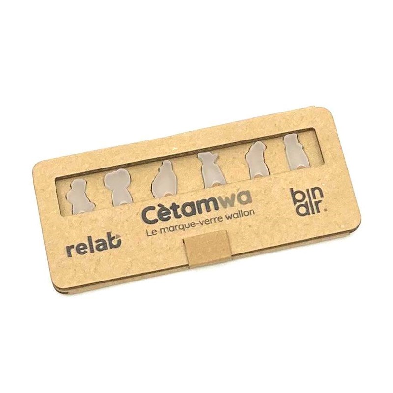 Cétamwa, Le marque-verre translucide