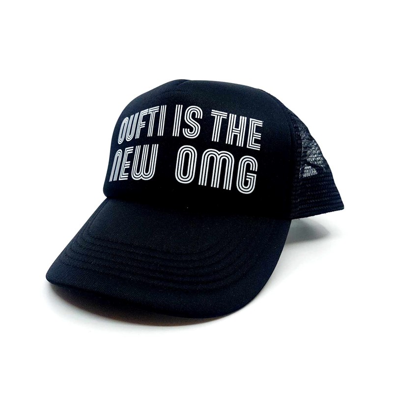 Casquette  trucker "Oufti is the new OMG" noire