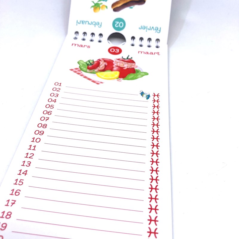 Calendrier d'anniversaire astrologique et culinaire