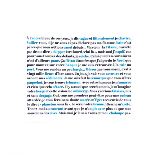 Carte "Les mots chavirés" + enveloppe