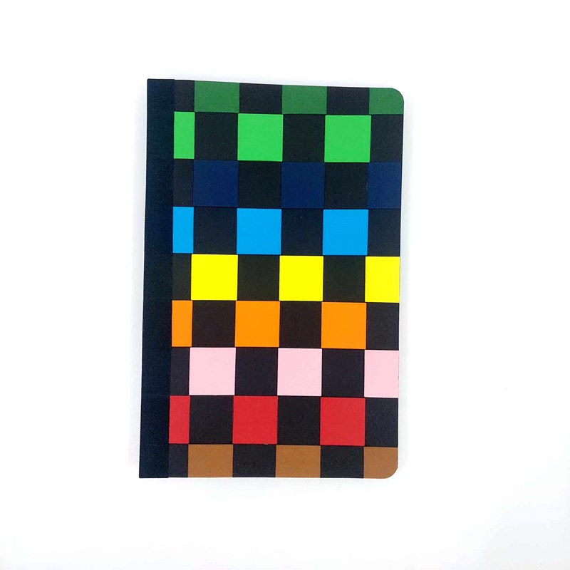 Carnet en papier tressé noir A5