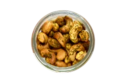 Noix de cajou gingembre, curry et coco