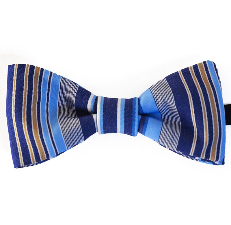 Nœud modèle Spencer motif blue lines