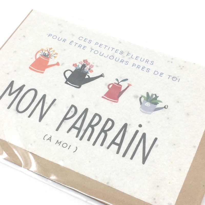 carte ensemencée "Parrain"