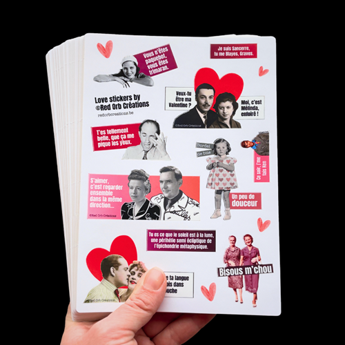Planche Love stickers