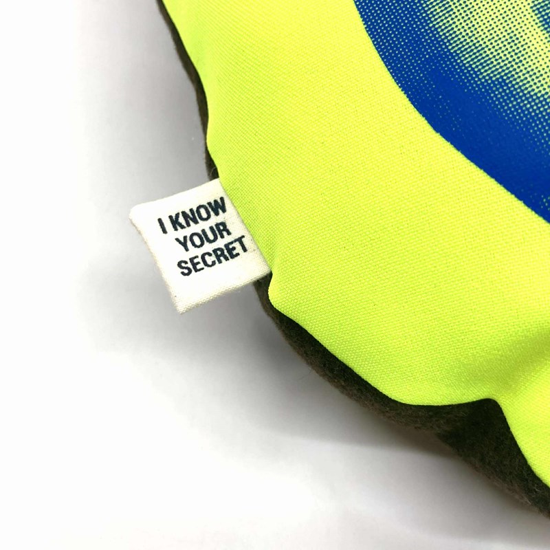 Le Coussin "Inspecteur Derrick" jaune fluo