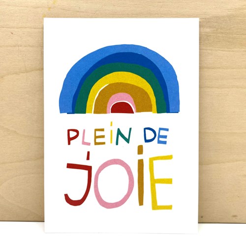 Carte postale "Plein de joie"
