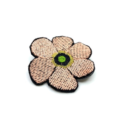 Broche "Fleur" parme