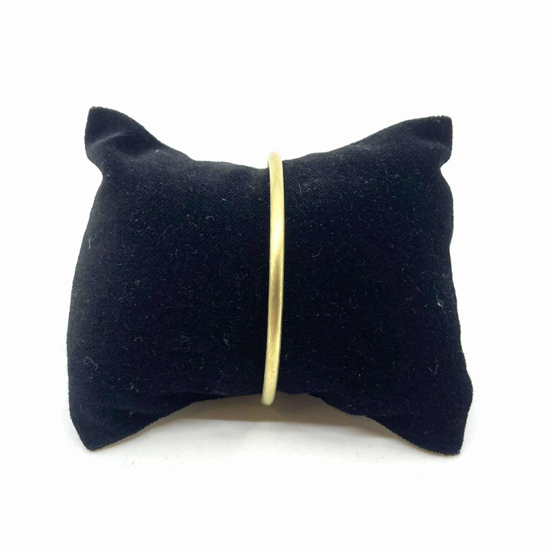 Bracelet laiton satiné fil rond épais