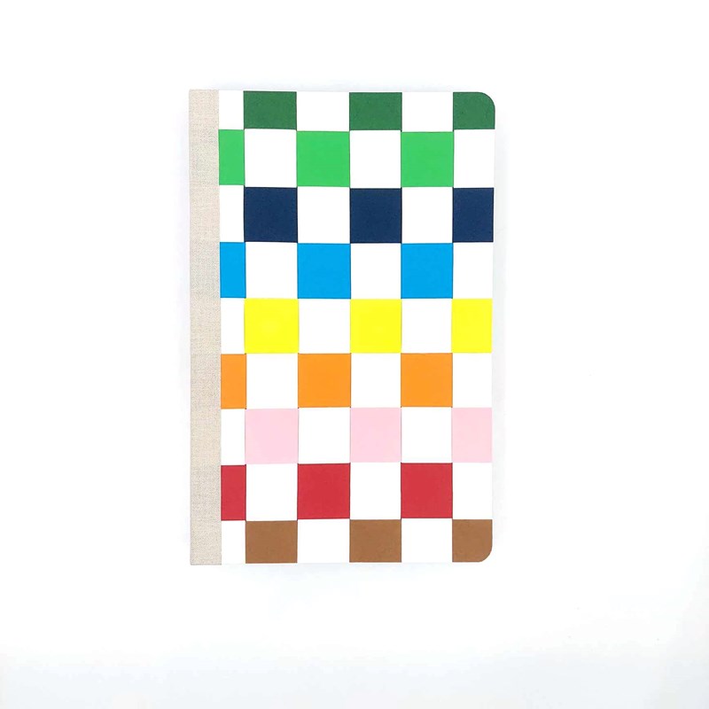 Carnet en papier tressé blanc A5