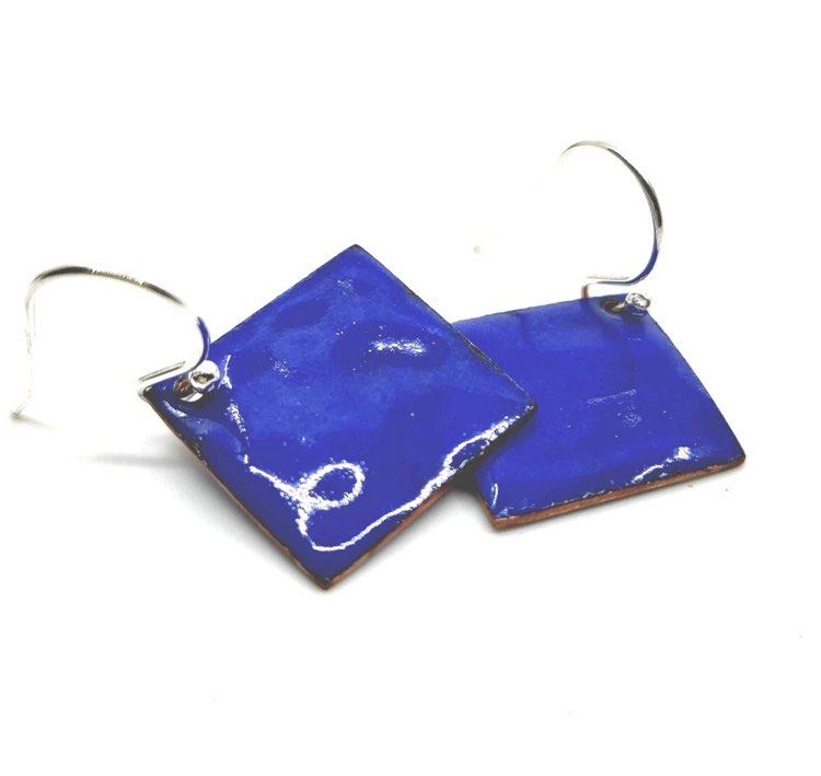 Collection "geometry renversée" - carré - bleu