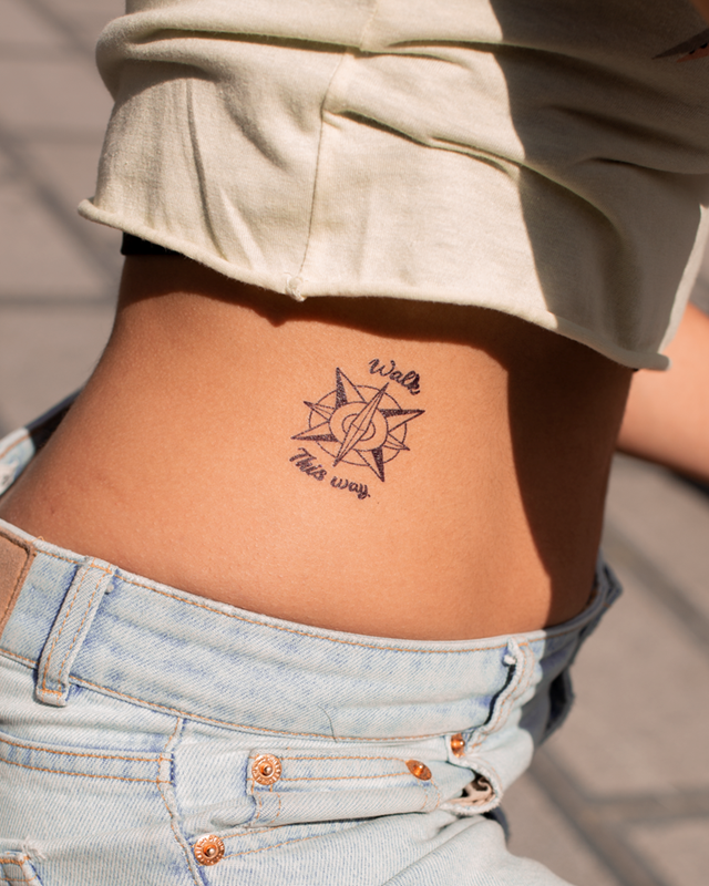 Tattoo "Walk this way "