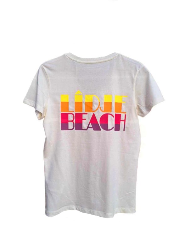 T-SHIRT col V femme IVOIRE