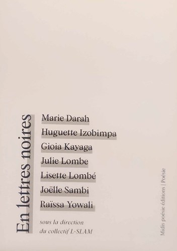 En lettres noires
