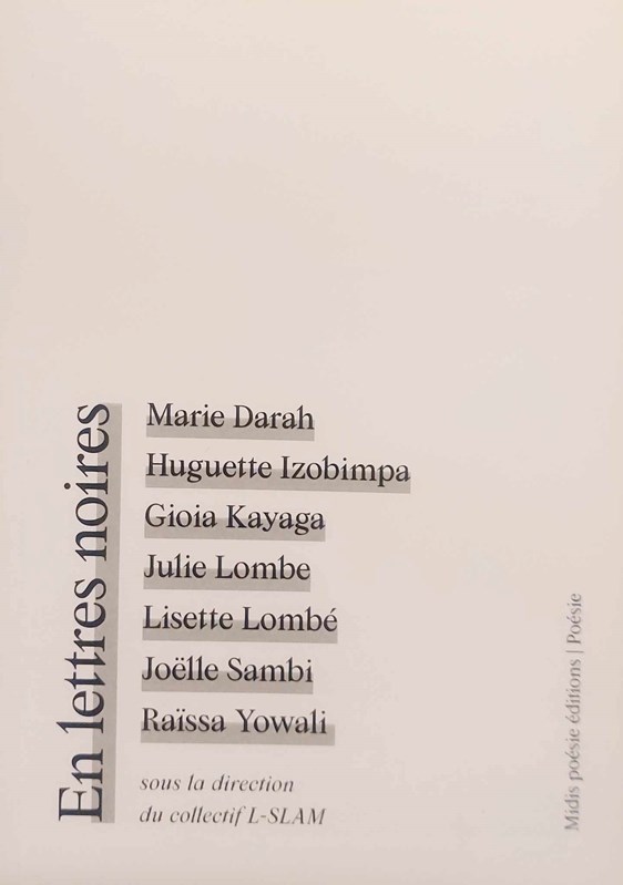 En lettres noires