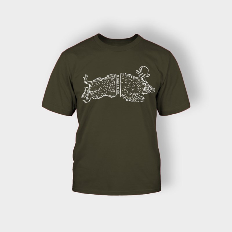 T-shirt "Sanglier" kaki