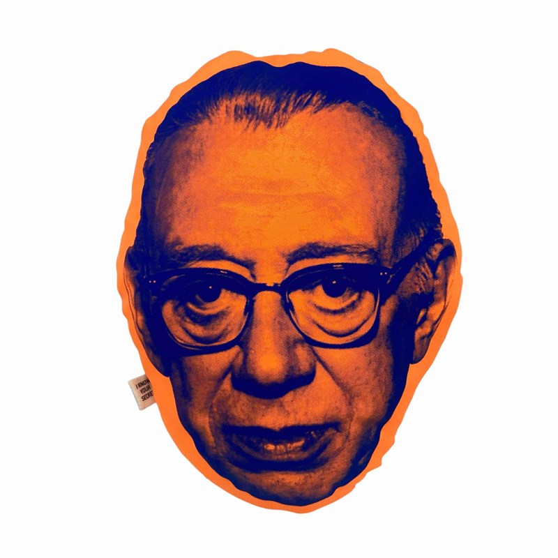 Le Coussin "Inspecteur Derrick" orange fluo