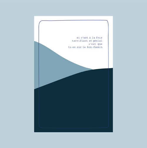 Carte "Terrifiant et génial" + enveloppe