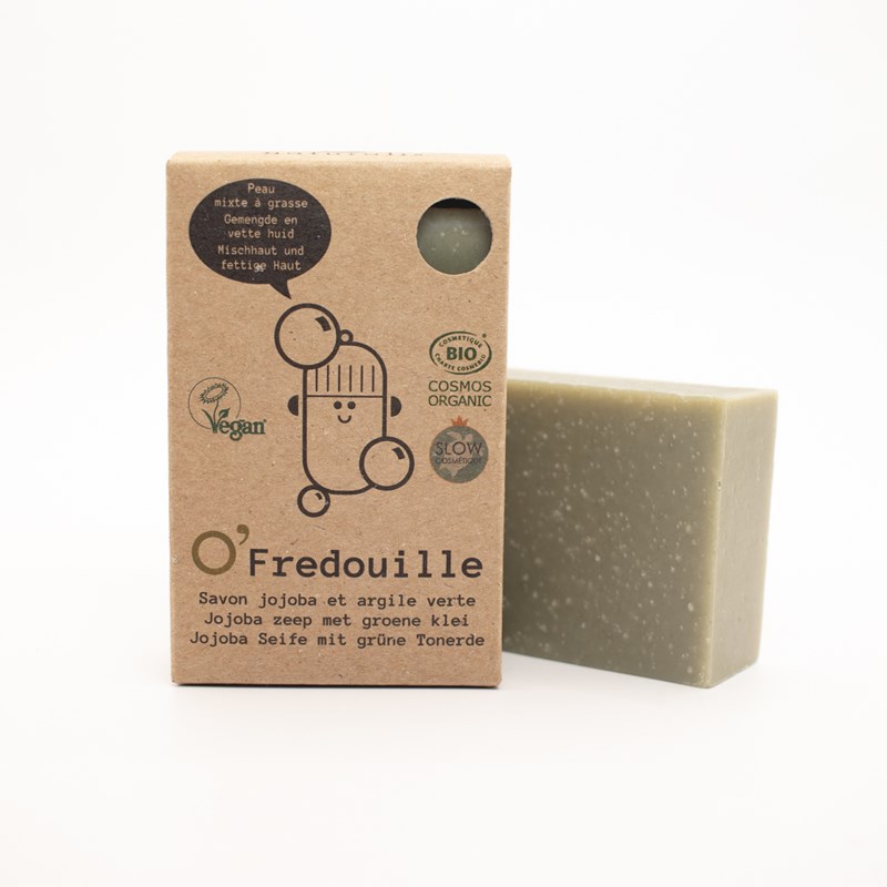 O' Fredouille - Savon argile verte et huile de jojoba, peau grasse