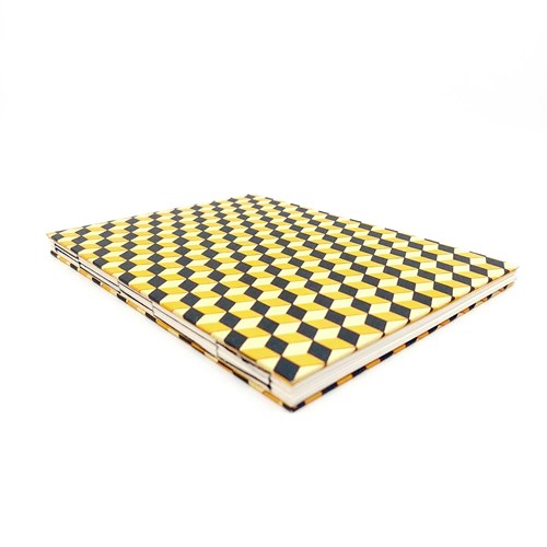 Carnet - 10.5*15 cm - Motif cube