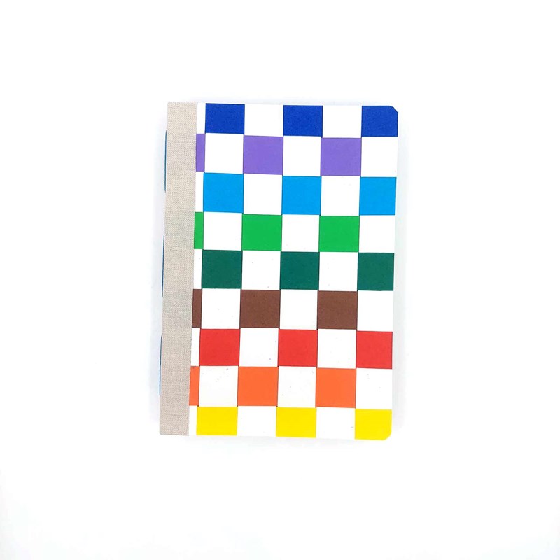 Carnet en papier tressé blanc A6