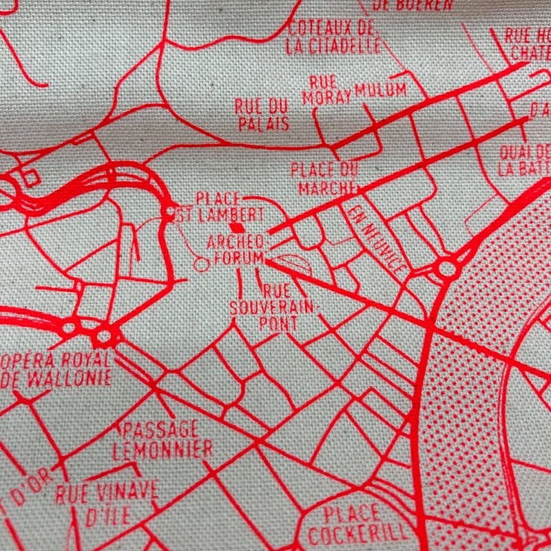 Essuie de vaisselle PLAN DE LIEGE rouge