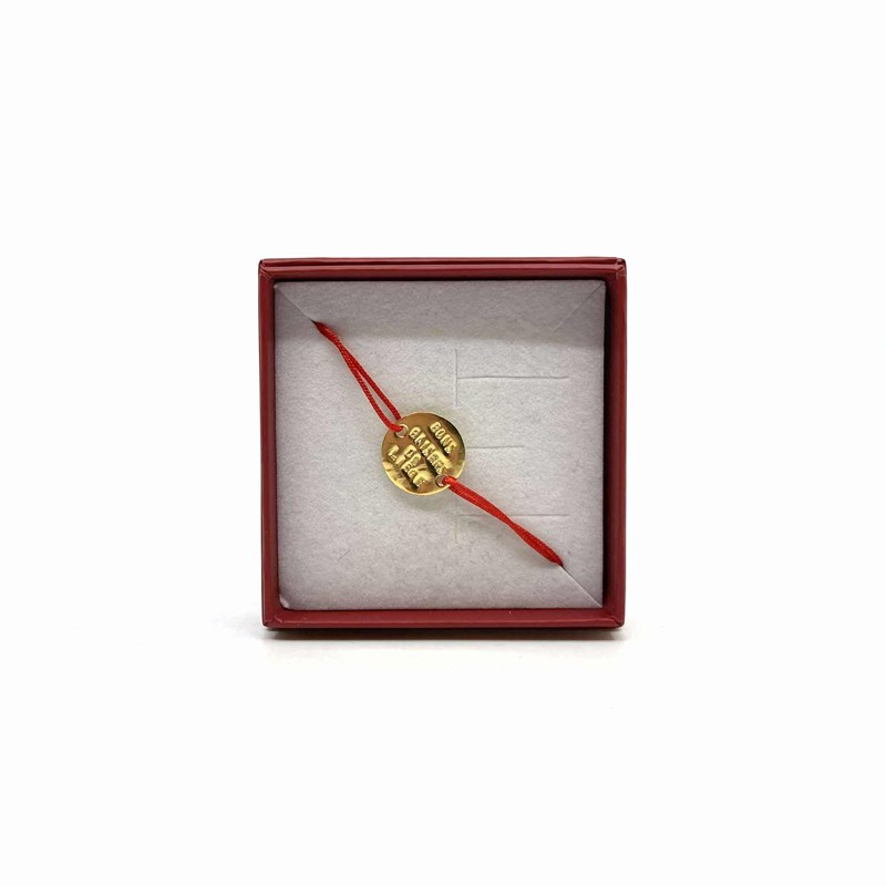 Bracelet "Bons Baisers de Liège" PO fil rouge