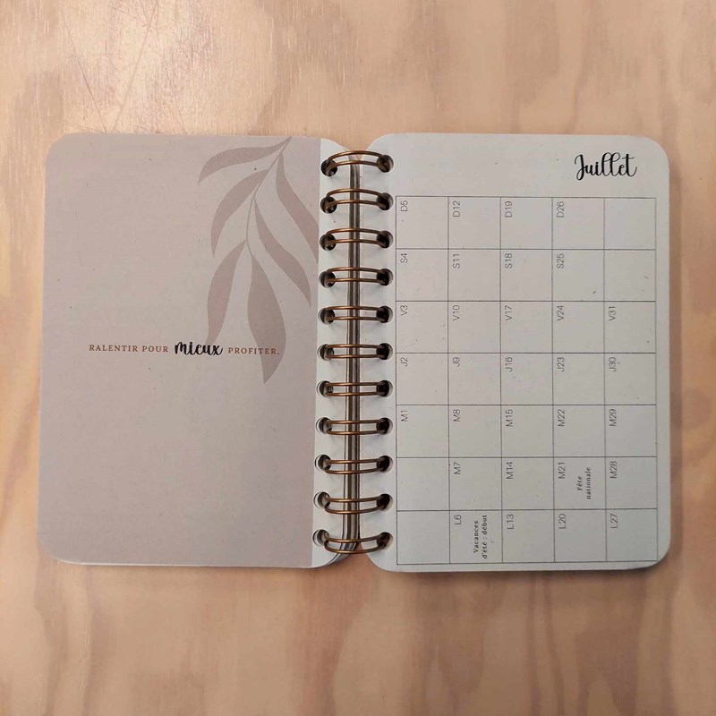 AGENDA 2026 - Vert/Citron A6