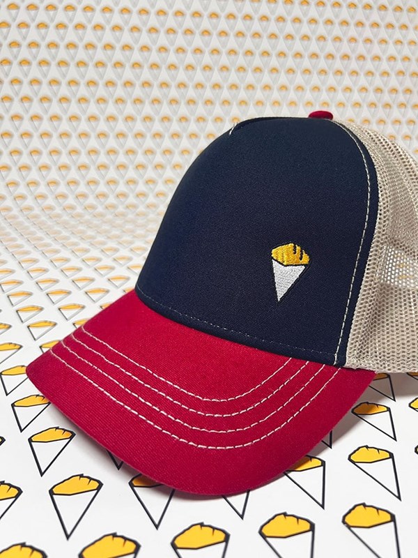 Casquette trucker "Frites" tricolore