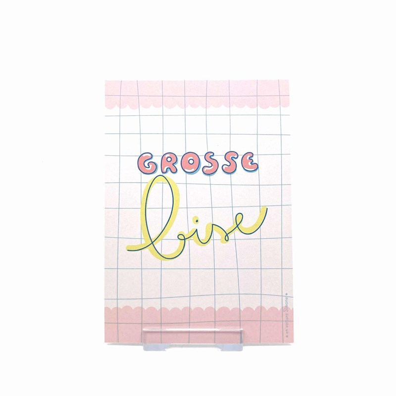 Carte postale "grosse bise"