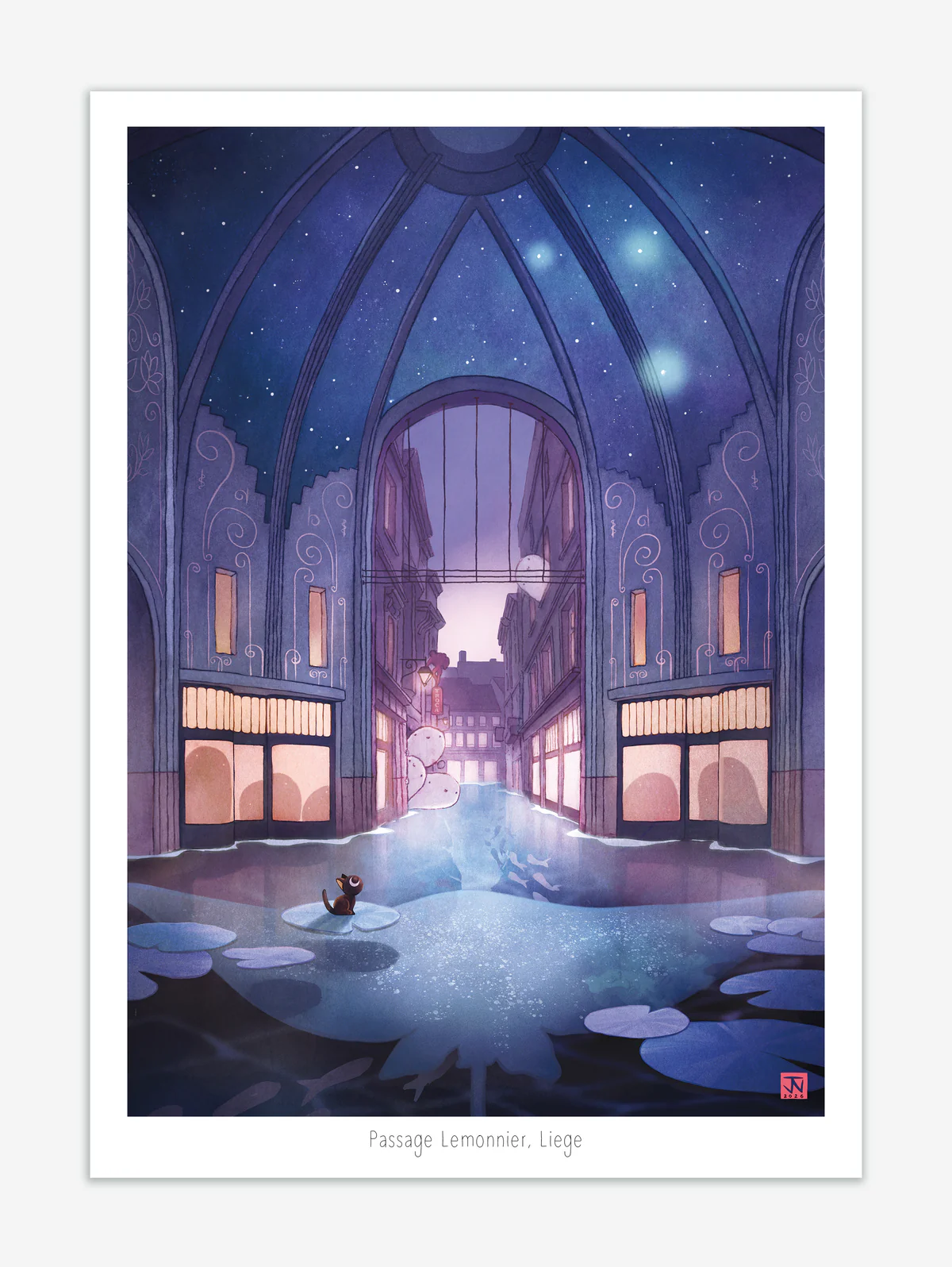 Illustration  "Passage Lemonier"