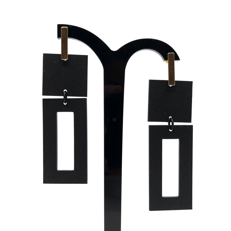 Boucles d'oreilles "rectangle"