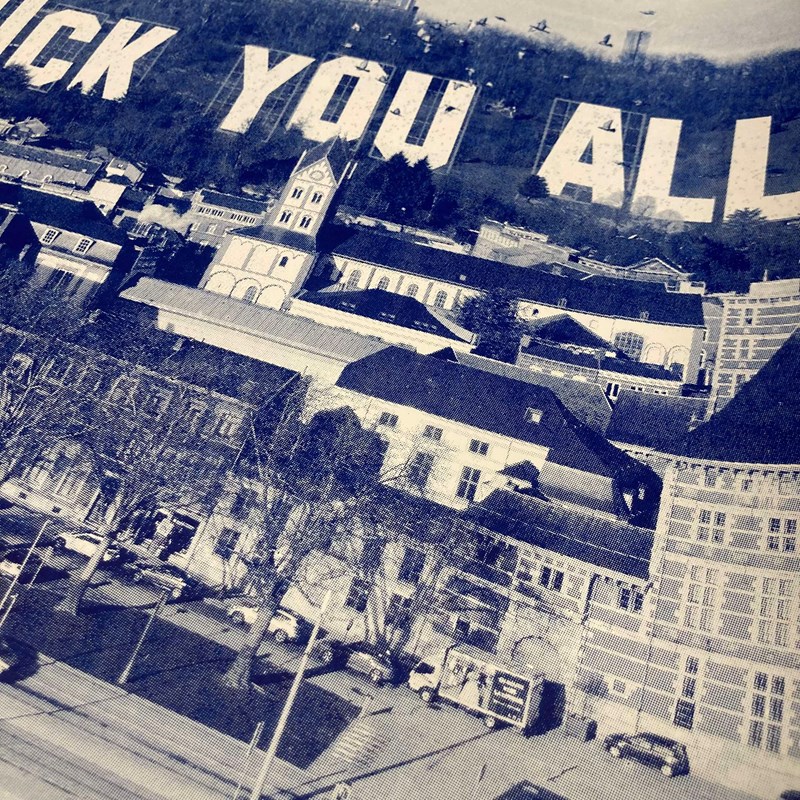 Sérigraphie "Fuck You All" 50x70cm