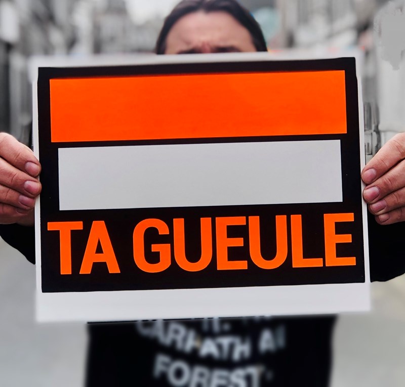 Sérigraphie "Ta Gueule" 27x35cm