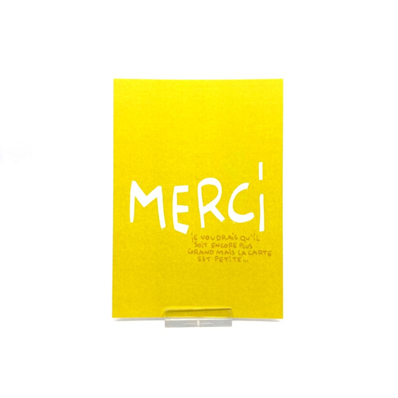 Carte postale "Merci"