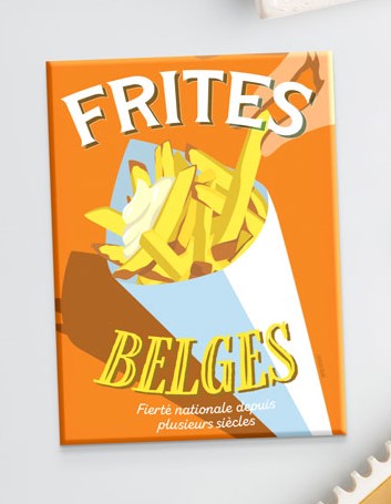 Magnet 8 x 5,5 cm  "Frites"