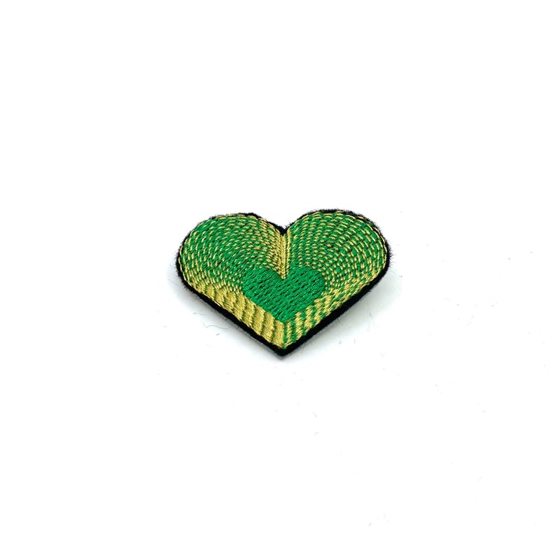 Broche "Coeur" vert