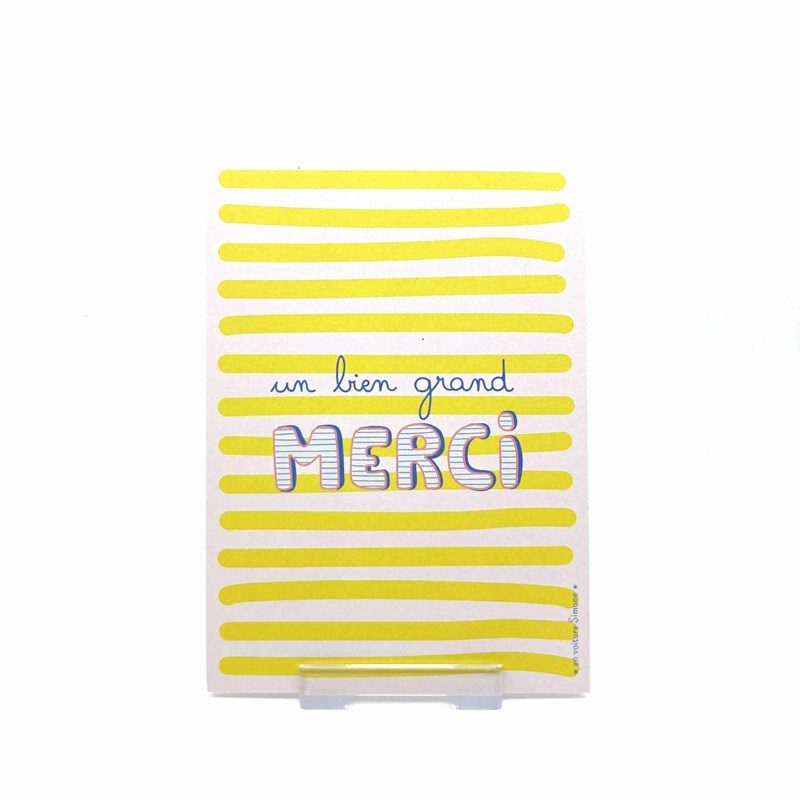Carte postale "un bien grand MERCI"