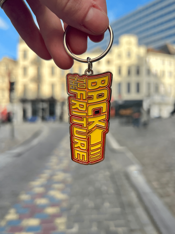 Porte-clés “Back to the Friture” Métal nickelé