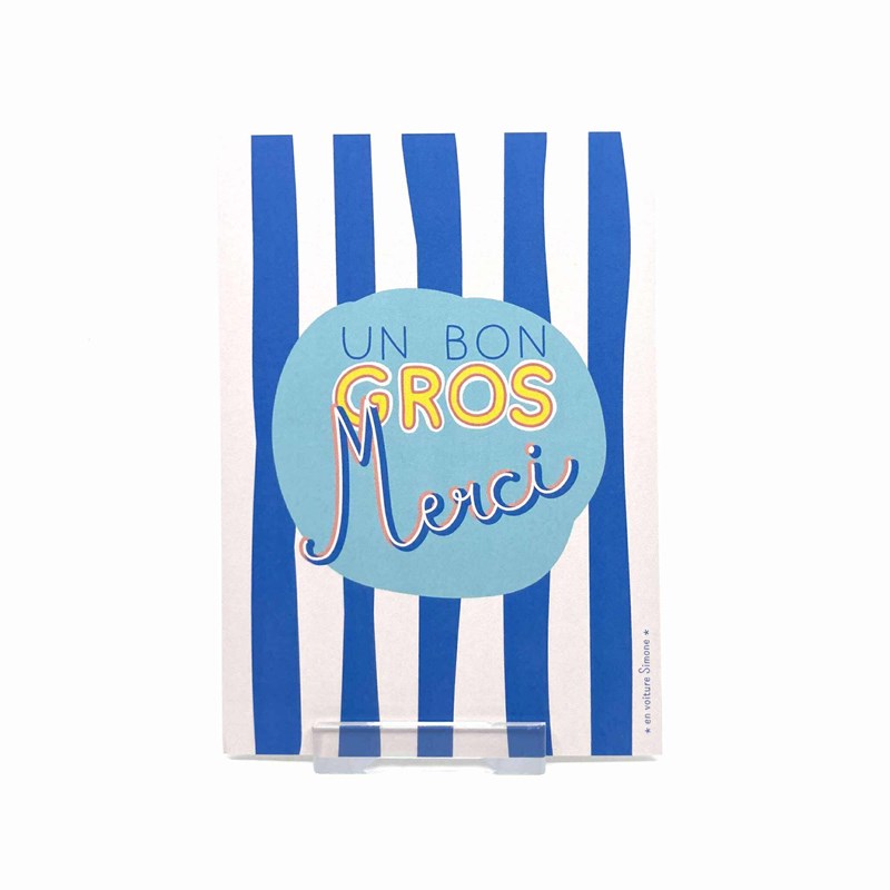 Carte postale "Un bon gros Merci"