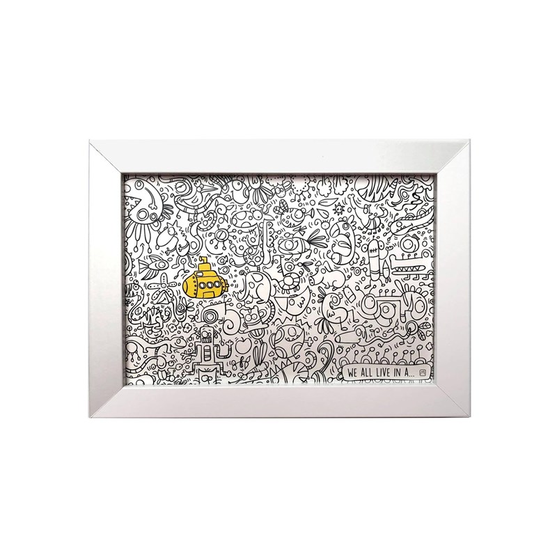 Cadre "Les Bestioles" - We all live in a....